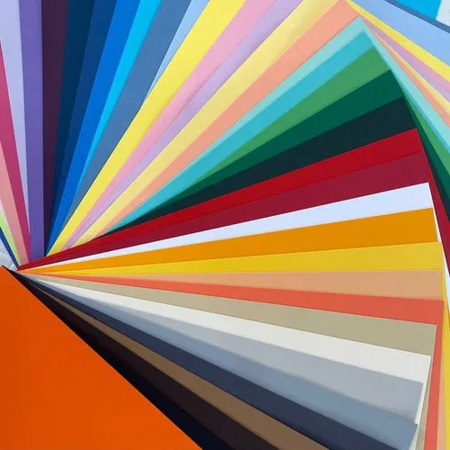 Folhas Papel Cartolina Color Set Grande - Cores Variadas - Imagem 3