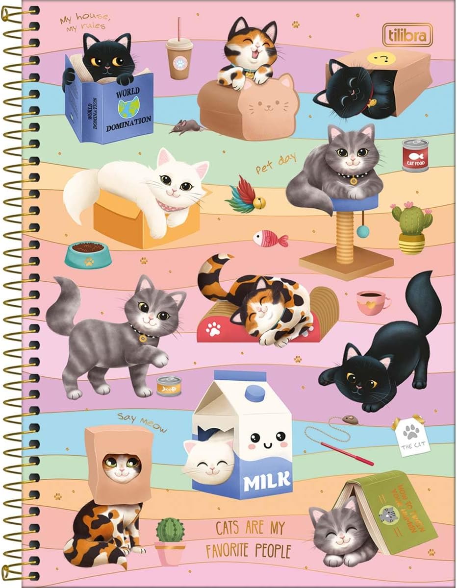 Caderno Cat Cute